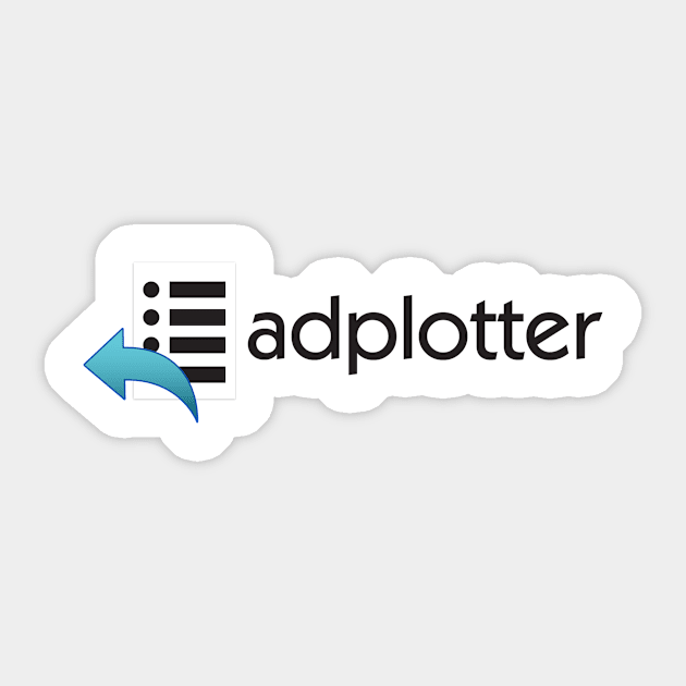 AdPlotter Logo - Black Text Sticker by AdPlotter